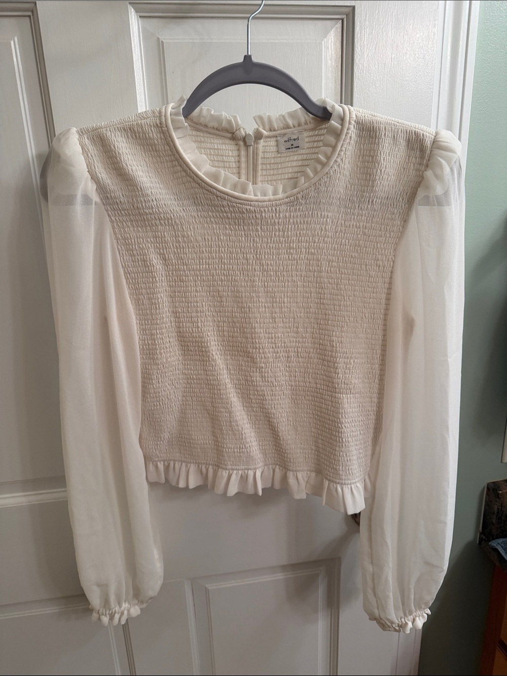 Ruffled Blouse - Cream